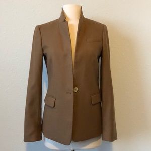 J. CREW Camel Regent Blazer in Wool Flannel